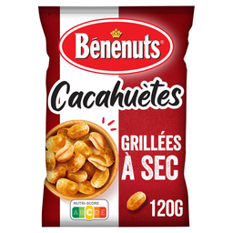 BENENUTS Cacahuetes tostados en seco 120 g