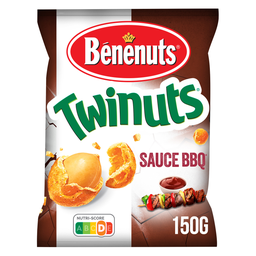 BENENUTS Cacahuetes Recubiertos Twinuts Sabor Barbacoa 150 g