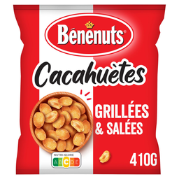 BENENUTS Cacahuètes grillées salées 410 g