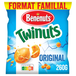 BENENUTS Twinuts Cacahuètes enrobées goût salé 260 g