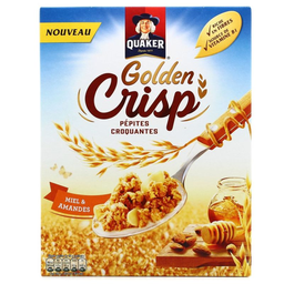 QUAKER g crisp Miel/Amand.500g