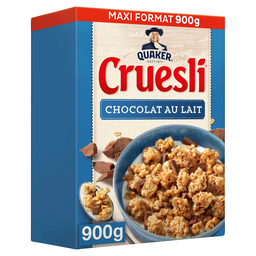 QUAKER Céréales Cruesli Chocolat au Lait