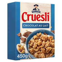 QUAKER Céréales Cruesli Chocolat au Lait