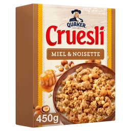 QUAKER Céréales Cruesli Miel et Noisette