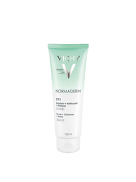 VICHY Normaderm 3en1 exfoliant + nettoyant + masque 125ml