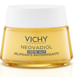 VICHY Crème de Nuit Relipidante Raffermissante Visage Femme Peau Mature 50 ml