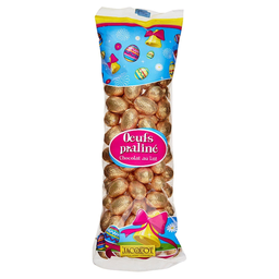 JACQUOT Chocolat de Pâques oeufs praliné au chocolat au lait 600 g
