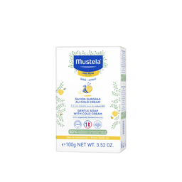 MUSTELA Jabón Bebé Sobreengrasado al Cold Cream con Cera de Abeja 100 g