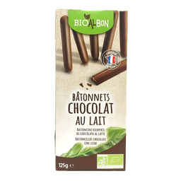 BIOALBON Galletas Bastoncitos Chocolate Leche Bio 0,12 kg