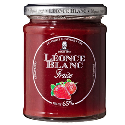 LEONCE BLANC confiture fraise 65%: le pot de 330g