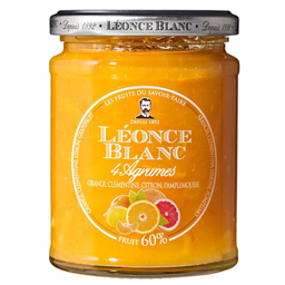 LEONCE BLANC confiture 4 agrumes: le pot de 330g