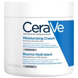 Cerave Baume Hydratant Aux 3 Céramides Essentiels Et Acide Hyaluronique Pour Peaux Sèches À Très Sèches 454Ml