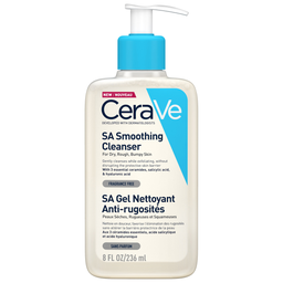 Cerave Sa Gel Nettoyant Anti-Rugosités Aux 3 Céramides Essentiels Acide Salicylique Et Acide Hyaluronique Pour Peaux Sèches Rugueuses Et Squameuses 236Ml