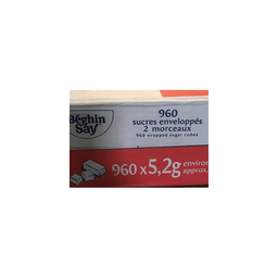 BEGHIN SAY environ 960 rations 2 morceaux sucre 5kg