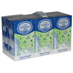 LE PETIT VENDEEN Leite meio-gordo UHT 6x1L