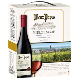 VIEUX PAPES Vinho Tinto Merlot Syrah Cuvée Réservée 3 L