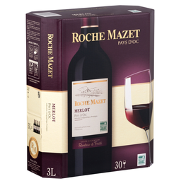 ROCHE MAZET Vinho tinto IGP Pays d'Oc Merlot 3 L