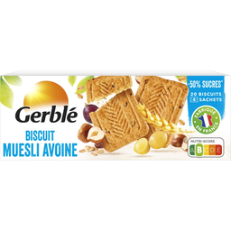 GERBLE Bolachas Muesli Aveia Sem Óleo de Palma 290 g