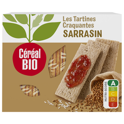 CEREAL BIO Tartines craquantes au sarrasin 3 fraîcheur 145 g
