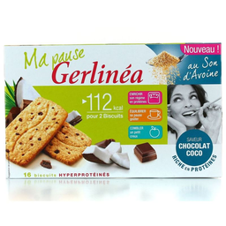 GERLINEA Bolachas Farelo de Aveia Chocolate Coco 200g