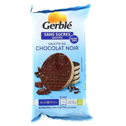 GERBLE Galettes de Riz Chocolat Sans Sucres 95 g