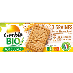 GERBLE BIO Biscuit 3 graines GERBLE BIO