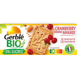 GERBLE BIO Biscuit amande cranberry GERBLE BIO