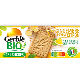 GERBLE BIO Biscuit citron gingembre GERBLE BIO