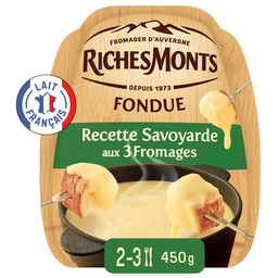 RICHESMONTS Fondue Recette Savoyarde aux 3 Fromages