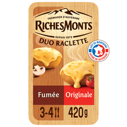 RICHESMONTS Fromage à raclette Duo Fumée et Classique
