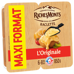 RICHESMONTS Fromage à Raclette Classique Format Familial