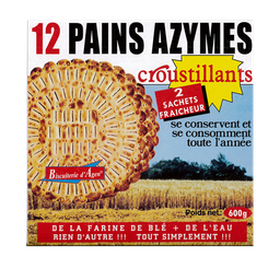 BISCUITERIE D'AGEN Pan ácimo crujiente 2x6 tostadas 600 g