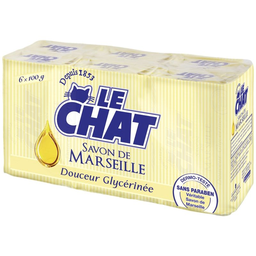 LE CHAT Savon De Marseille Doucoeur Glycérinée : Les 6 Savons 100 g