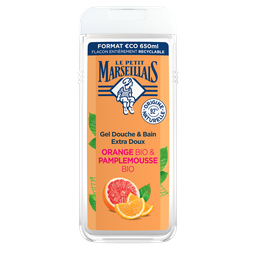 Le Petit Marseillais Gel Douche Extra Doux Orange Et Pamplemousse Bio 650Ml
