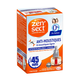 ZENSECT Insecticida antimosquitos recambio 45 noches