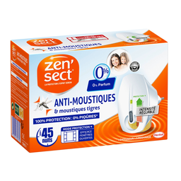 ZENSECT Difusor eléctrico Antimosquitos, 45 noches
