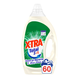 X-TRA Detergente Líquido Jabón Marsella Y Aloe Vera 3 L