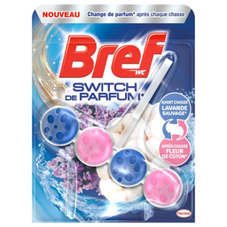 BREF Bloc WC Switch Lavande Coton 1 Pièce