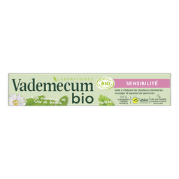 VADEMECUM Dentifrice sensibilité huile essentielle de clou de girofle et menthe bio 75ml