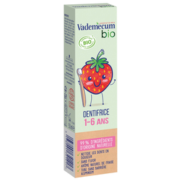 VADEMECUM Dentifrice enfant 1-6 ans à la fraise bio 50ml