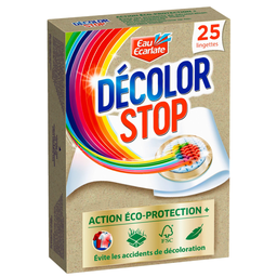 EAU ECARLATE Décolor Stop Complete Action Eco-Protection Anti-Transfer Sheets, box of 25 sheets