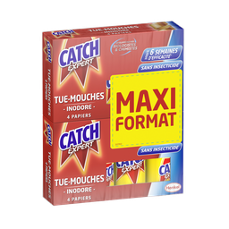 CATCH papier tue mouches inodore X8