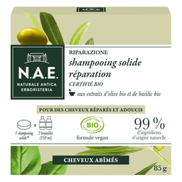 N.A.E Shampooing solide Bio réparation cheveux secs le pain de 85g