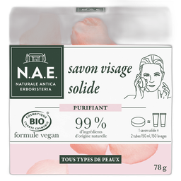 N.A.E Savon visage solide bio tous types de peaux 78g