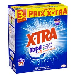 X-TRA Detergente en Polvo Total+ 1,375 kg