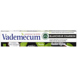 VADEMECUM dentifrices classiques blancheur charbon 75ml