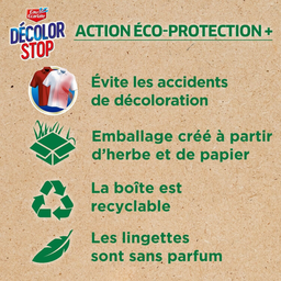 EAU ECARLATE Décolor Stop stain remover wipes, box of 50 wipes
