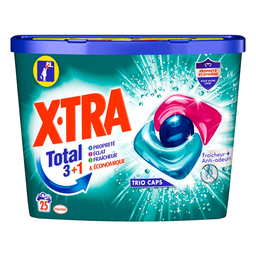 X-TRA Laundry Detergent Capsules Fraîcheur + Trio Caps 3In1 25 capsules