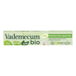 VADEMECUM Dentifrice Bio Protection Gencives Cica Menthe Sauge 75 ml
