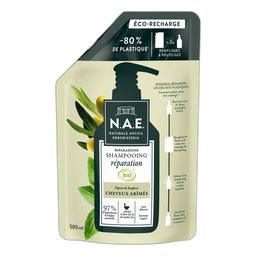 N.A.E Recharge shampoing réparation bio pour cheveux abîmés 500ml